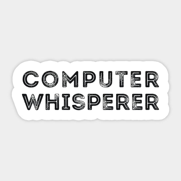 Computer Whisperer Nerd Joke Sticker by RedYolk